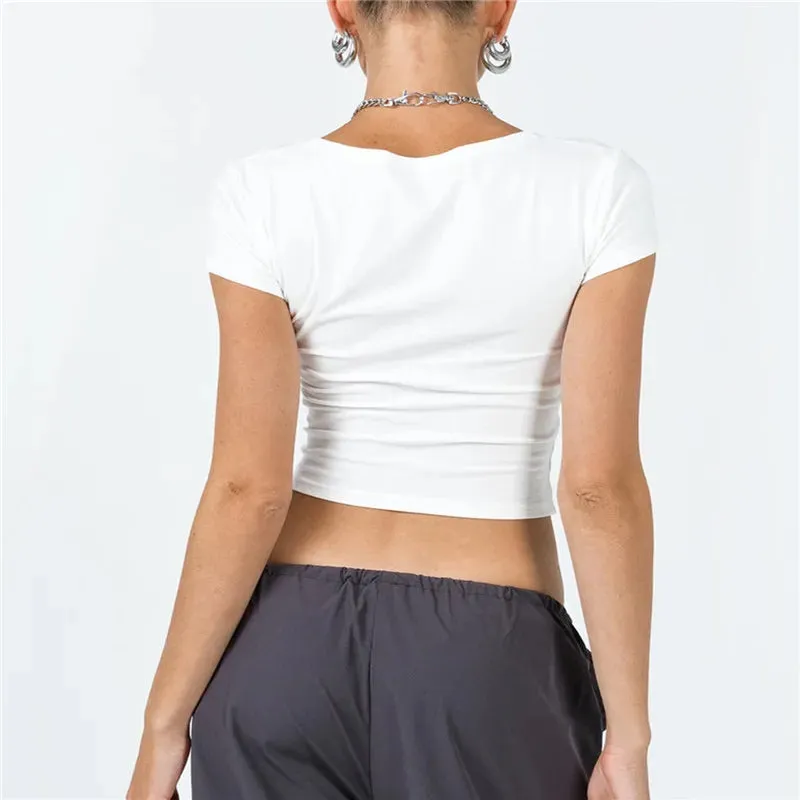 2024 Basic Fitted Short Sleeve Tees for Summer