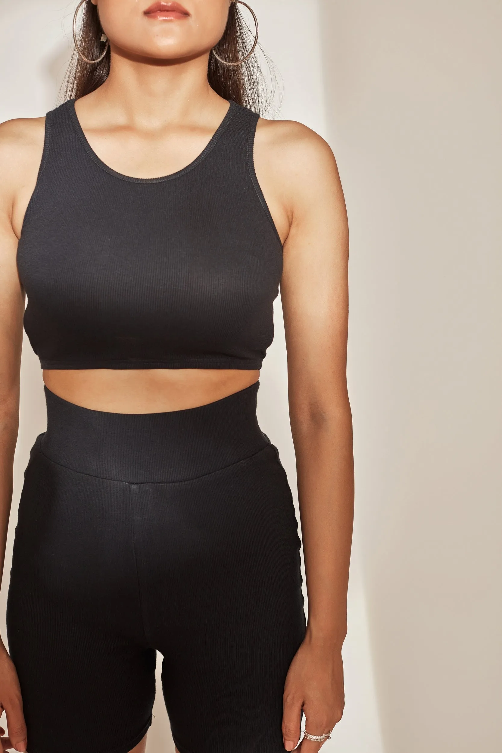 Athleisure Tank Top Black