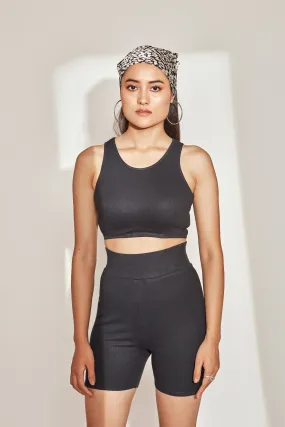 Athleisure Tank Top Black