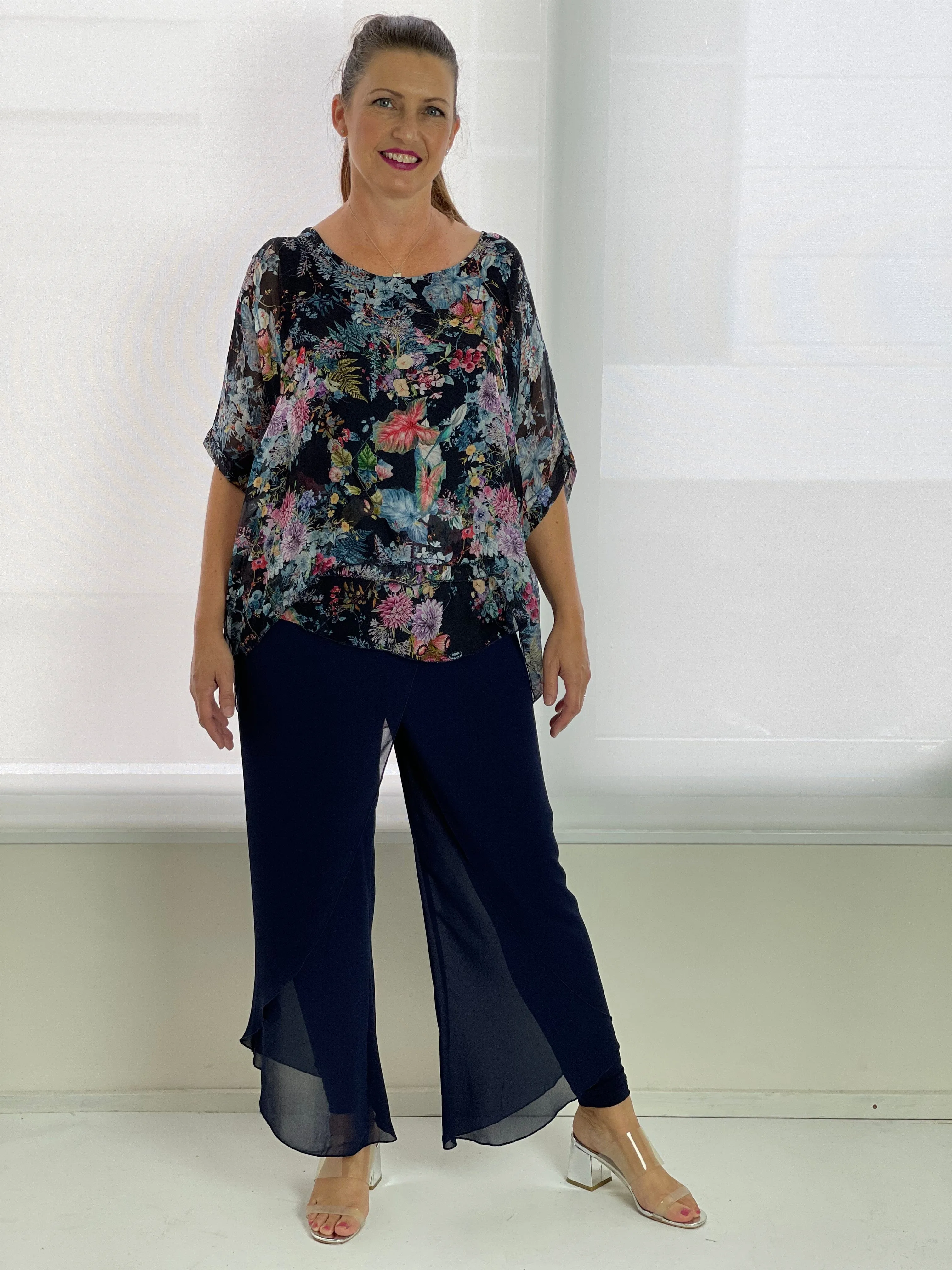 Boola Navy Layered Pants