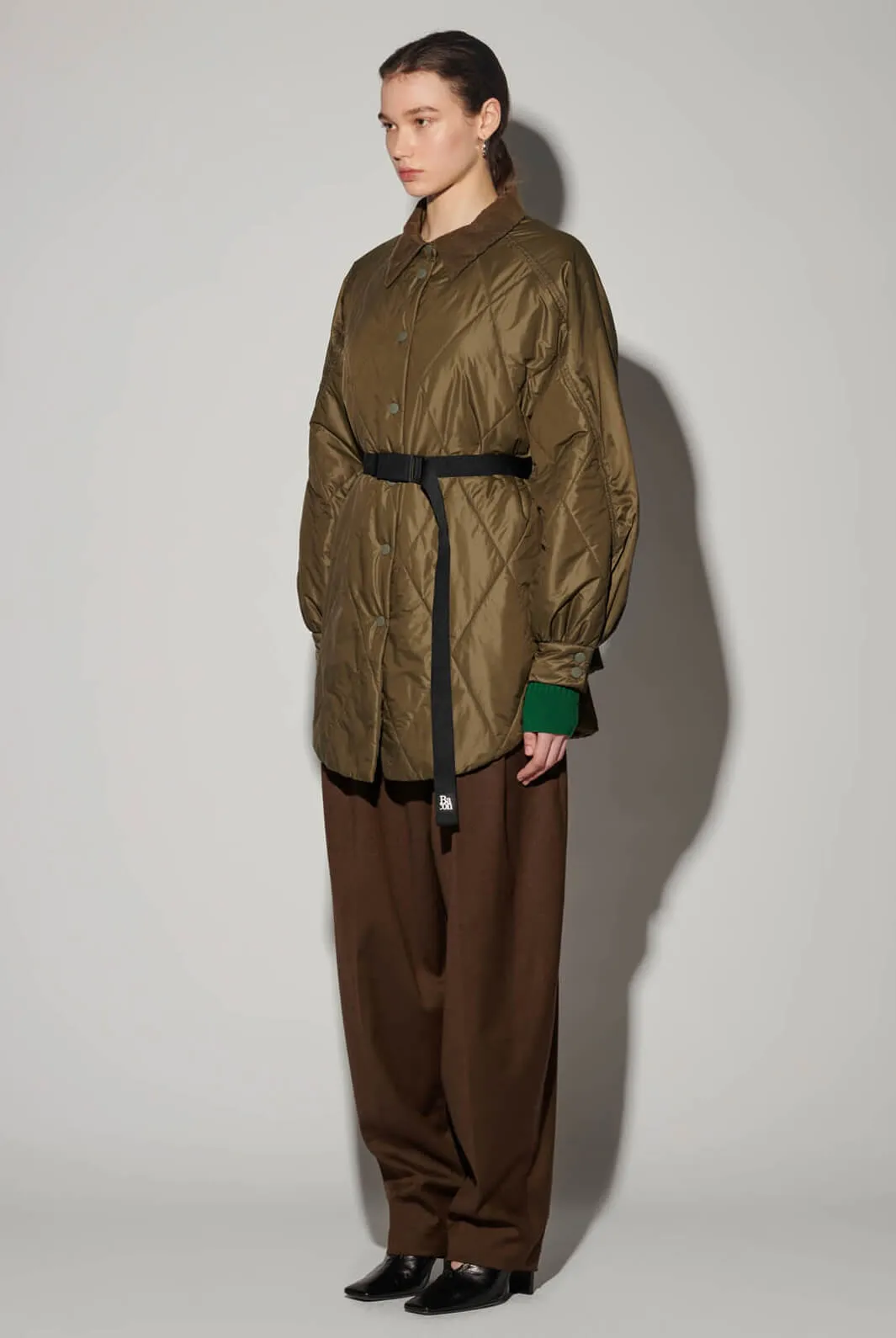 CLAIRE ROMBI WLT GREEN WHITE