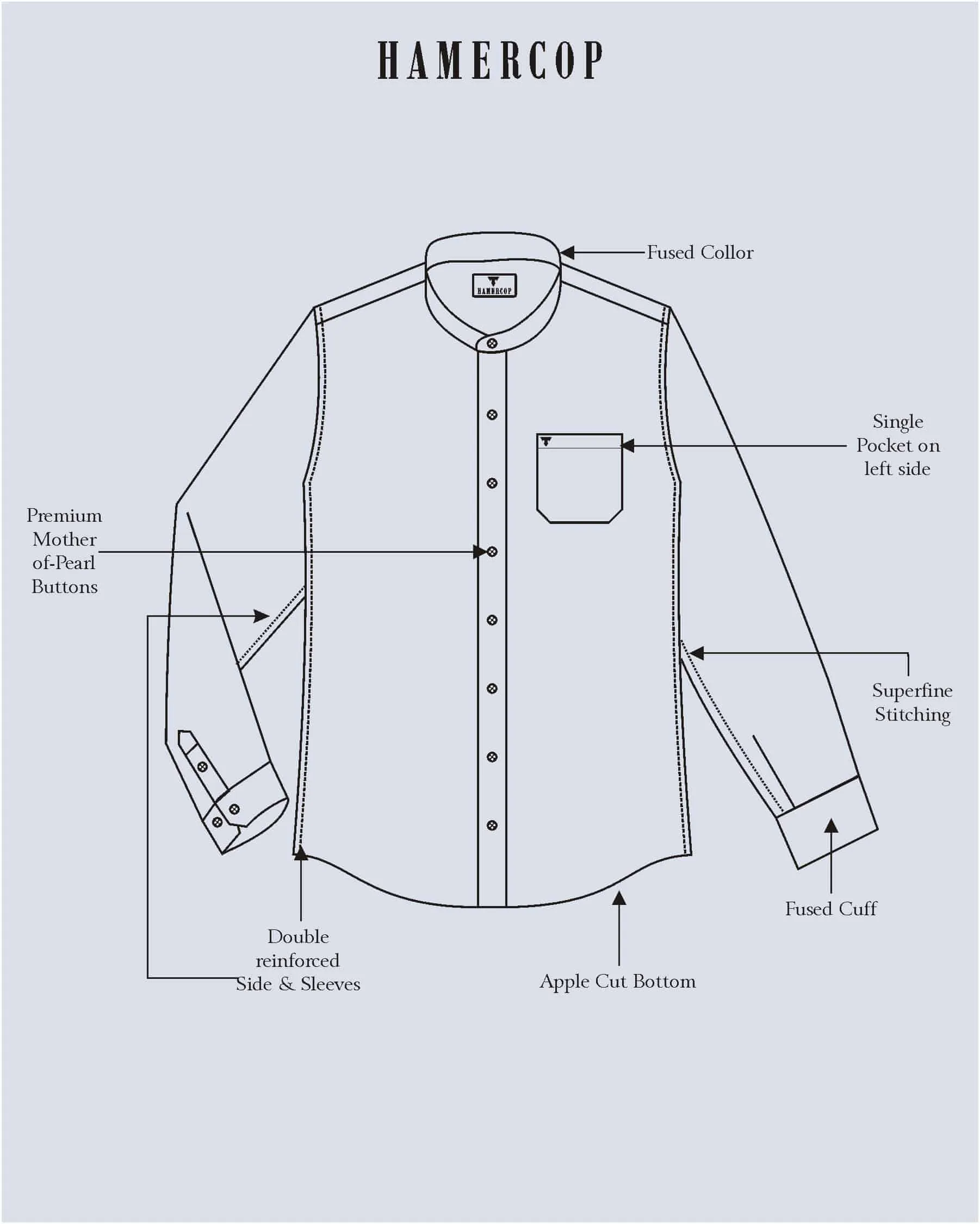 Clovis Green Printed White Linen Cotton Shirt