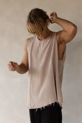 COTTON SINGLET BEIGE