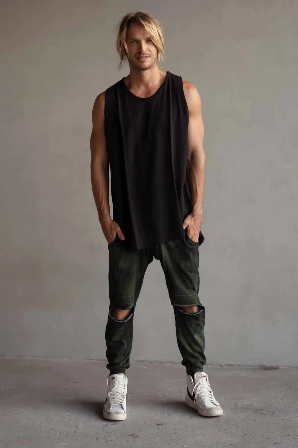 COTTON SINGLET BLACK