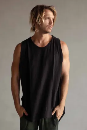 COTTON SINGLET BLACK