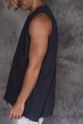 COTTON SINGLET CHARCOAL