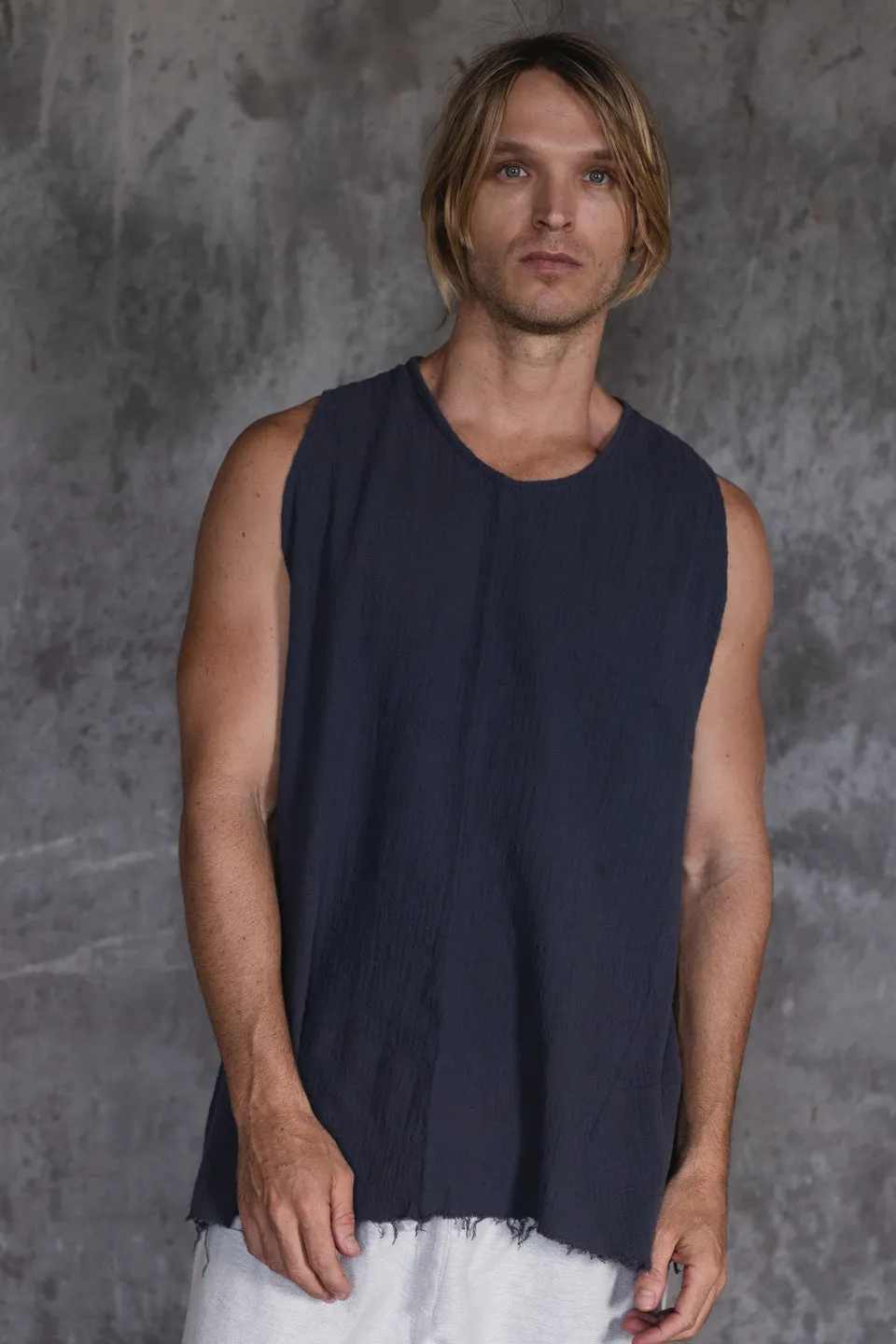 COTTON SINGLET CHARCOAL