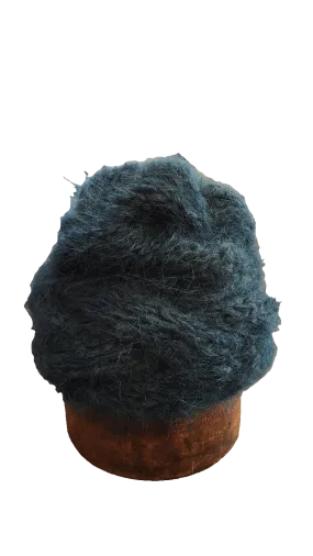 Hand knit cable beanie style Hat - (Alpaca) Ocean