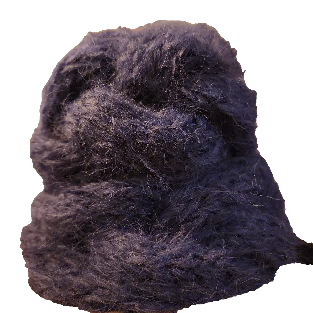 Hand knit cable beanie style Hat - (Alpaca) Rust