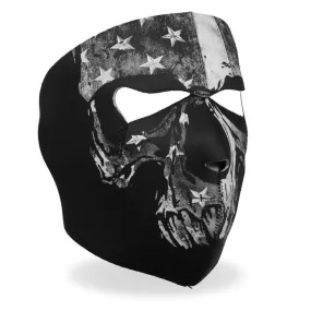 Hot Leathers Gray Skull Flag Face Mask