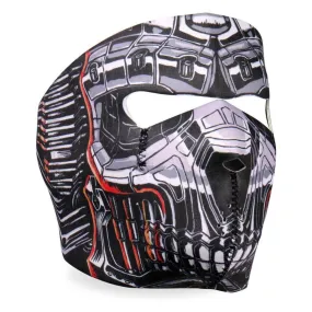 Hot Leathers Robo Skull Neoprene Face Mask