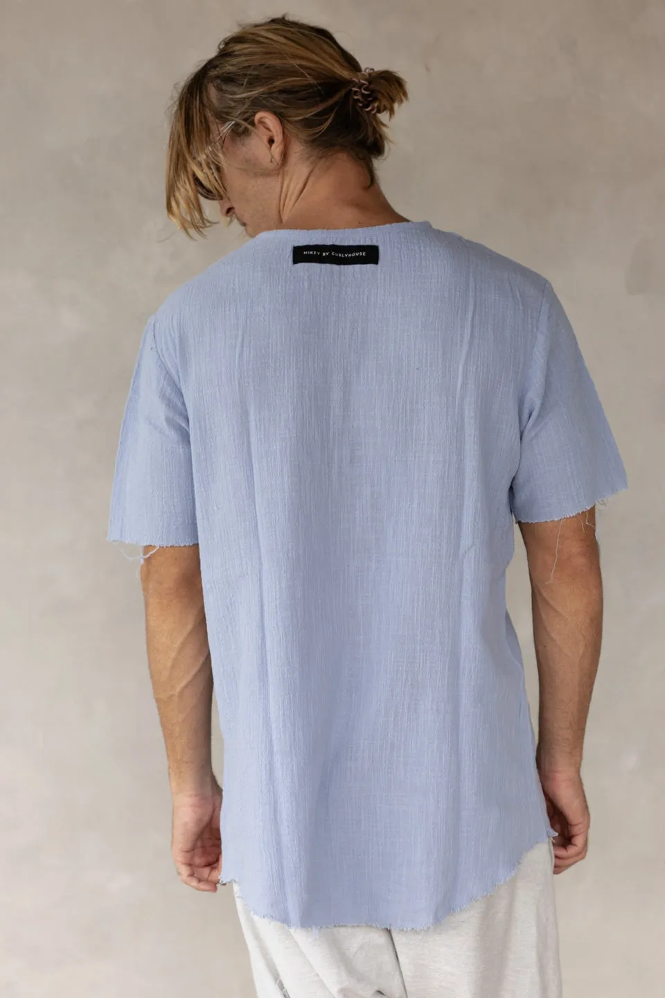 LONG TEE BLUE