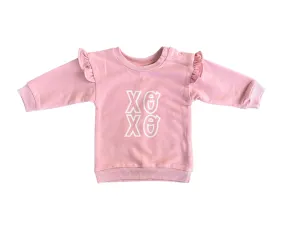 Ruffle Sweatshirt - Xoxo, Baby