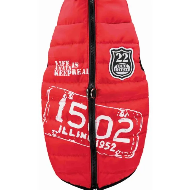 Saint-Malo Coat with harness - Red