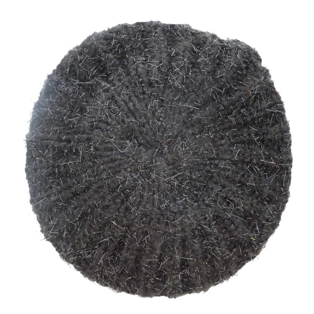 Shaggy Glitter Knit Beret