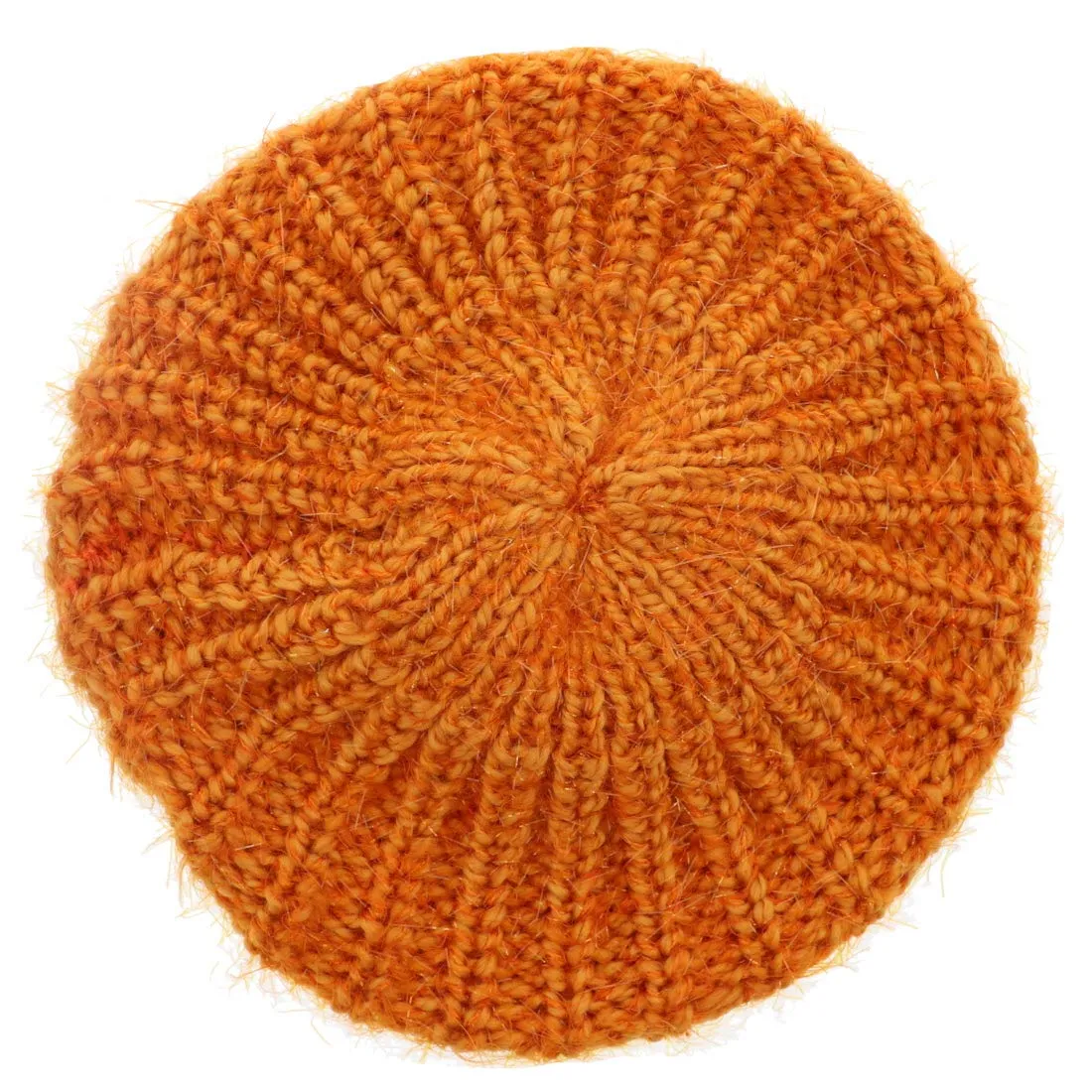 Shaggy Glitter Knit Beret