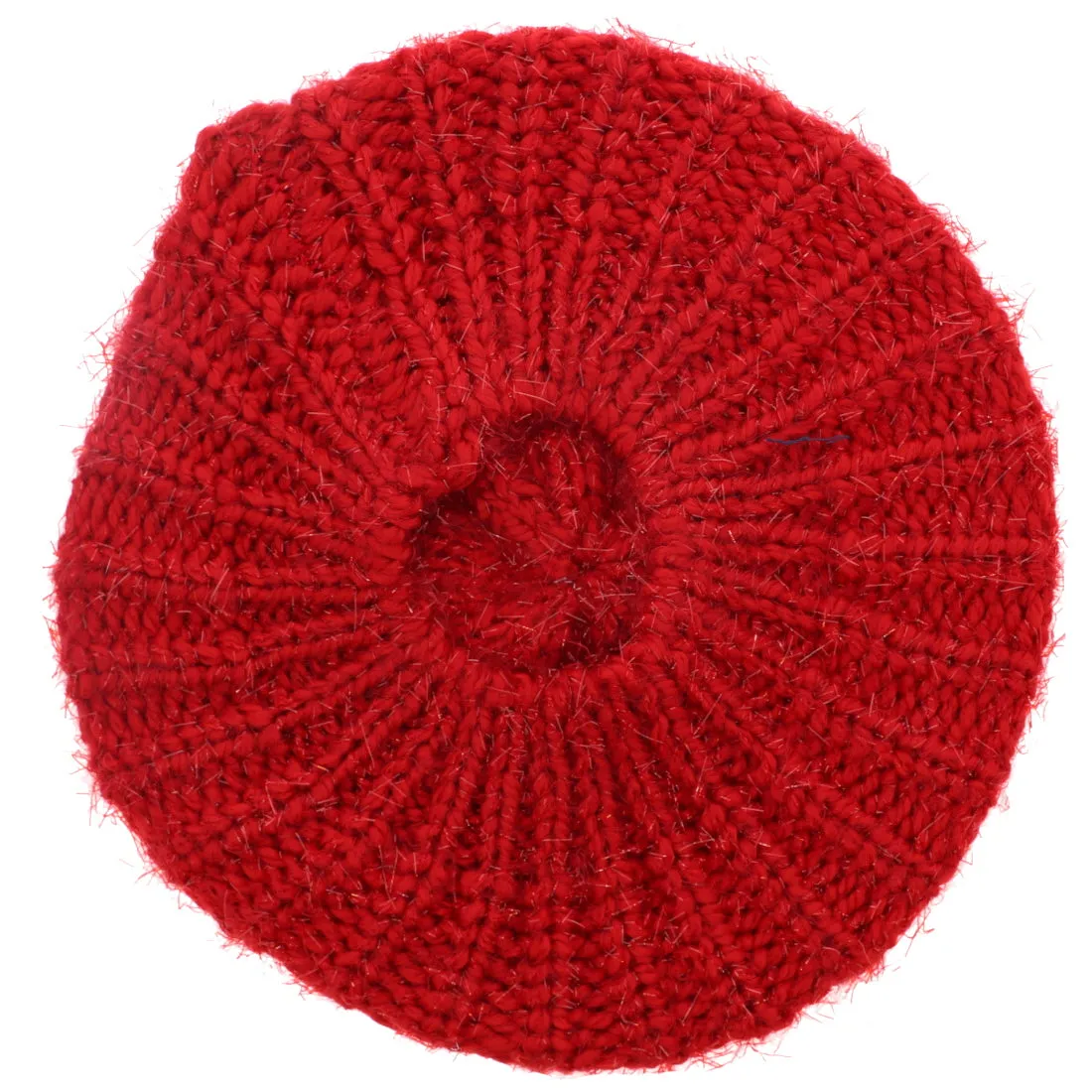 Shaggy Glitter Knit Beret