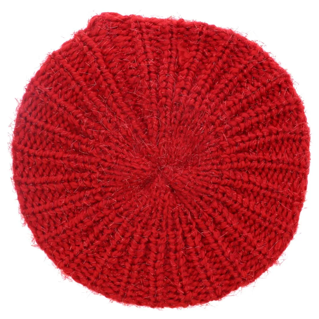 Shaggy Glitter Knit Beret