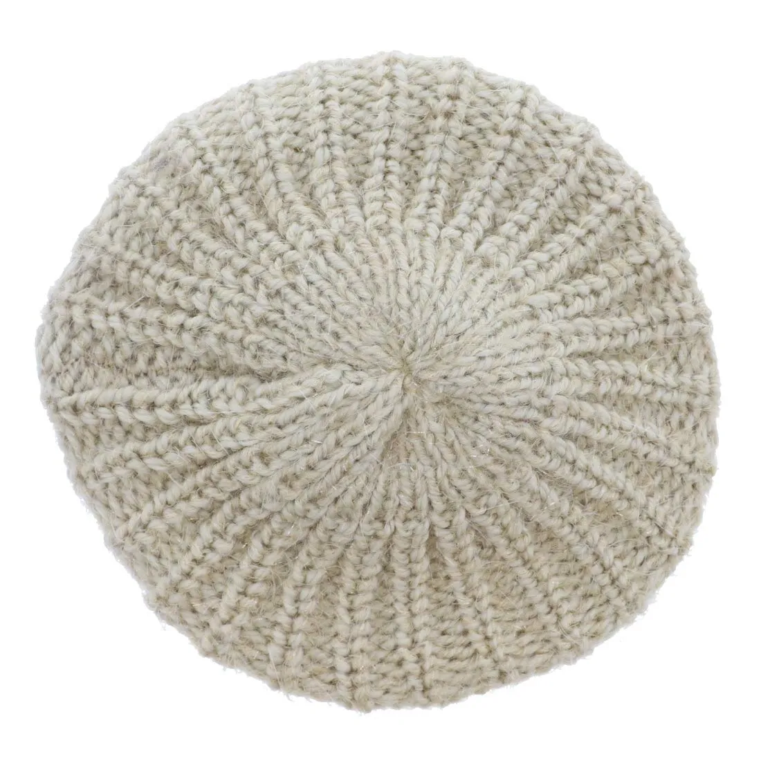 Shaggy Glitter Knit Beret