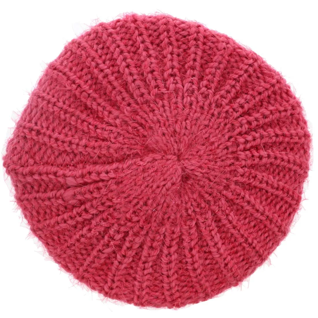 Shaggy Glitter Knit Beret
