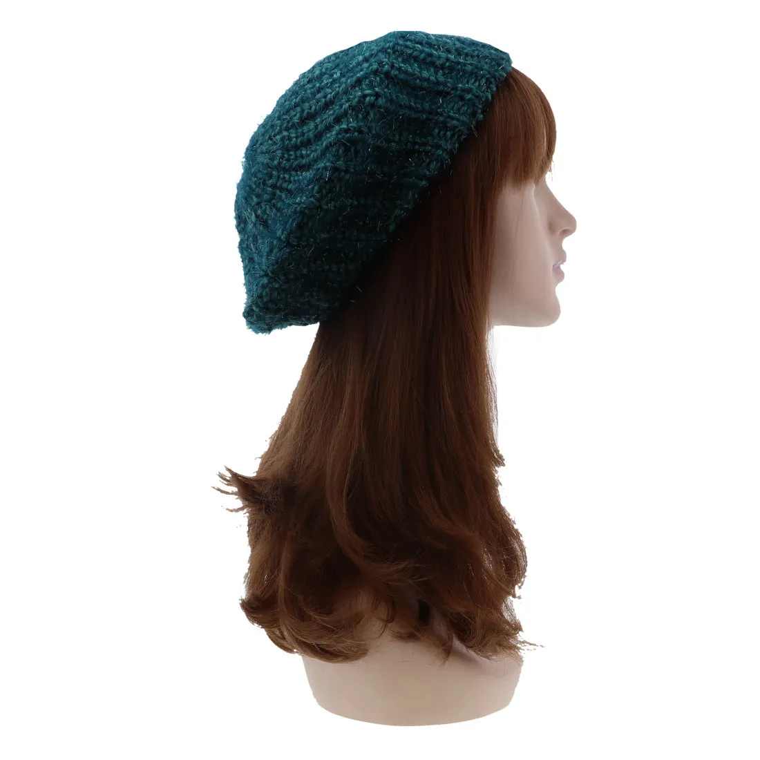 Shaggy Glitter Knit Beret