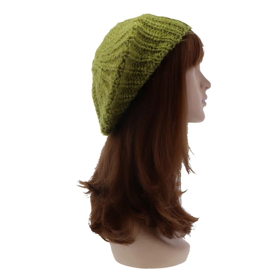 Shaggy Glitter Knit Beret