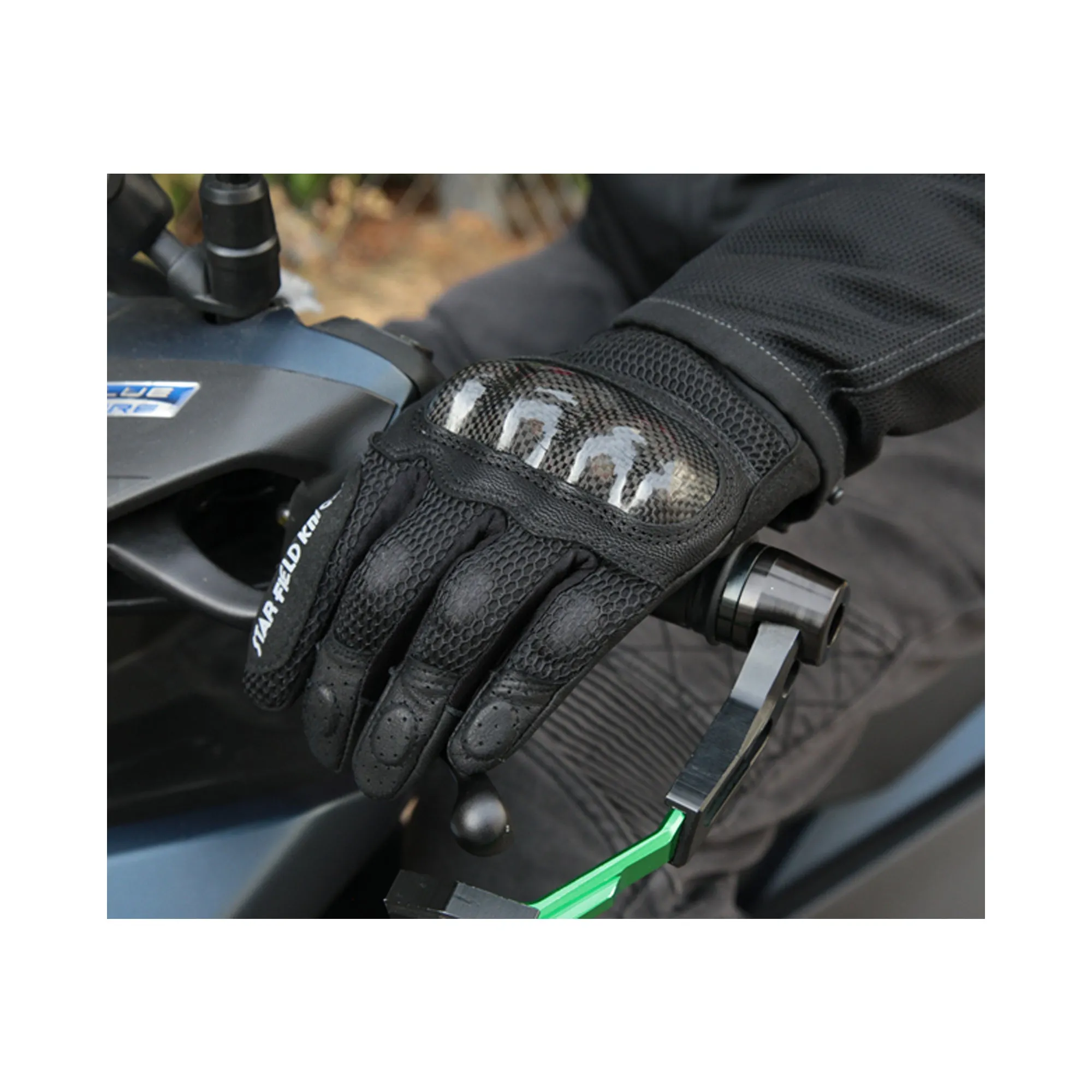 SKG Hand Gloves for Bike Riding with Finger Touch Protective for Men & Women - 873354