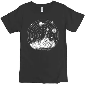 Solar System Mountains Graphic Tee