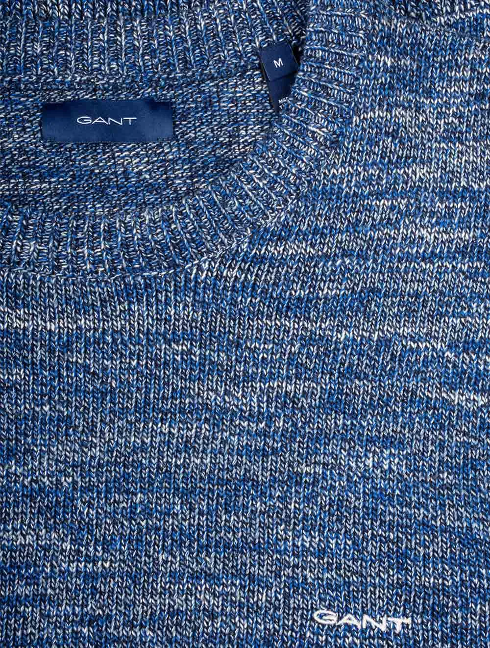 Twisted Yarn Crew Neck Classic Blue